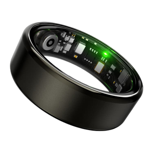 Anillo Inteligente CR-16 de Acero Inoxidable para Monitoreo de Salud, Sueño, Frecuencia Cardíaca, Presión Arterial, Fotografía por Gestos, 5ATM, para Parejas - Product Image 1