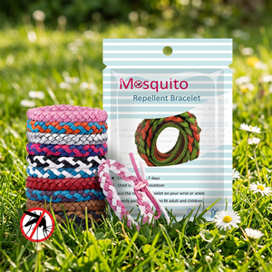 Pulseras de Cuero PU con Envoltura Individual, Productos de Verano, Seguridad para Niños y Adultos con Repelente de Mosquitos en Estado Sólido - Product Image 1