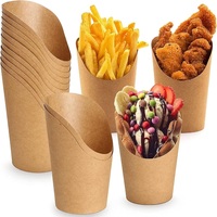 Gobelet en papier crêpe gaufré jetable personnalisé emballage de porte-churros bon marché gobelet gaufré à bulles avec logo personnalisé à emporter