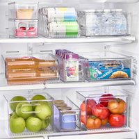 Organisateur de stockage de réfrigérateur congélateur en plastique Bin bouteille d'eau et porte-boisson pour la cuisine