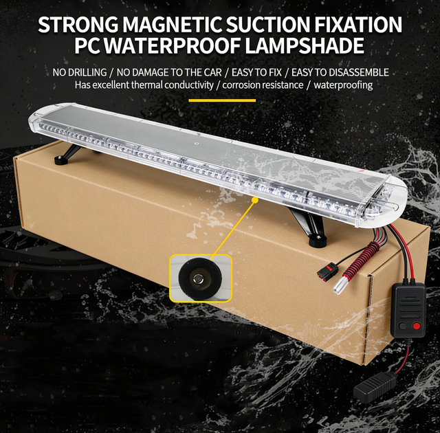 LED Strobe Lights Trucks Automotive Emergency Warning Lights Wrecker Beacon Recovery Light Bar IP65 New 72W DC12-24V Combo