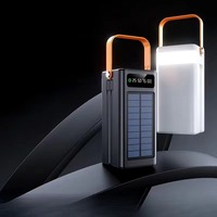Batterie solaire 50000 mAh avec plusieurs ports USB, station de charge LED extérieure 30000 mAh 60000 mAh, charge rapide 120W, batteries externes