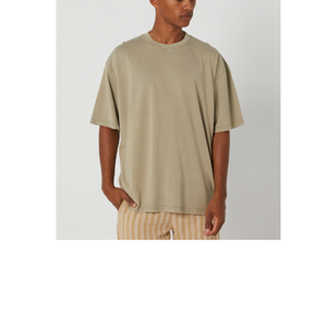 100% coton personnalisé hommes T-Shirt confortable vêtement décontracté teint à manches courtes tricoté blanc de haute qualité grande taille de BD - Product Image 1