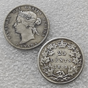 1875, 1880, 1889, 1893 Канада, 25 центов, памятные монеты в античном стиле, подарки, украшение для дома - Product Image 4