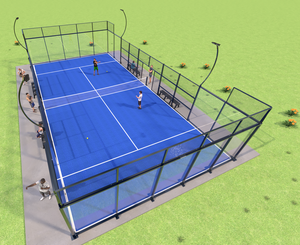 Pista de Pádel de Alta Gama Phuoc Thinh con Pilar de Vidrio, Pista de Pádel Super Panorámica, Equipo para Centros de Pádel, Distribuidor B2B - Product Image 1