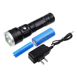 Hot Selling XML-T6 10W 1200 Lumens High Power Torch Lamp Rechargeable Battery Dimmable Led Flashlight for Hunting with Compass