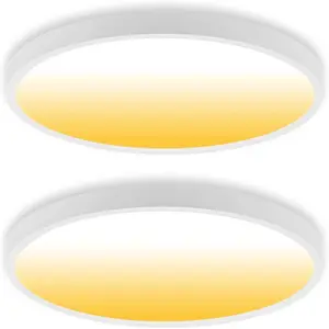 3CCT LED Slim แผง 9 นิ้ว 12 นิ้ว 15 นิ้วโคมไฟตกแต่ง 125lm/w Flush Mount แผงสําหรับบ้าน