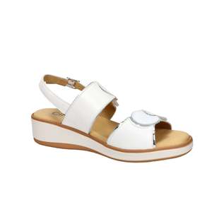 Cinzia Soft Women's Wedge <b>Sandal</b> White IO21637CP - Product Image 5