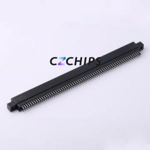 ED128MEBGFBK Gold Finger Connector Through hole Component (THT),P=2.54mm Connector EDGE SLOT 2.54mm 128P Through Hole - Product Image 2