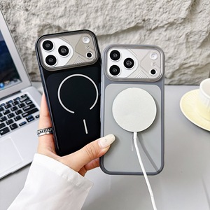 Étui de protection d'objectif d'appareil photo antichoc et antidérapant pour <span class=keywords><strong>iPhone</strong></span> <span class=keywords><strong>11</strong></span> 12 13 14 15 16 17 Pro Max, compatible avec la recharge sans fil et magnétique - Product Image 2