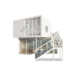 Villa capsule spatiale technologique personnalisé<span class=keywords><strong>e</strong></span>, maison préfabriqué<span class=keywords><strong>e</strong></span> sismique et étanche pour gîte, magasin, hôtel, mini-maison extérieure - Product Image 1