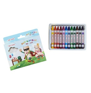 Juego de Crayones de 12 Colores con Logotipo Personalizado OEM, No Tóxicos, Lavables, para Arte y Pintura, Ecológicos, al por Mayor para Escuelas - Product Image 1