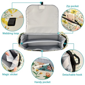 2024 Custom Print Waterproof Polyester Travel <b>Backpack</b> Mommy Insulated Bottle Holder <b>Kids</b> Hanging Storage Bags Baby Diaper Bag - Product Image 2