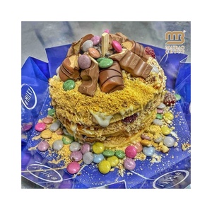Torta di frittelle personalizzata di alta qualità scatola di imballaggio in cartone scatola regalo pieghevole in carta torta - Product Image 6