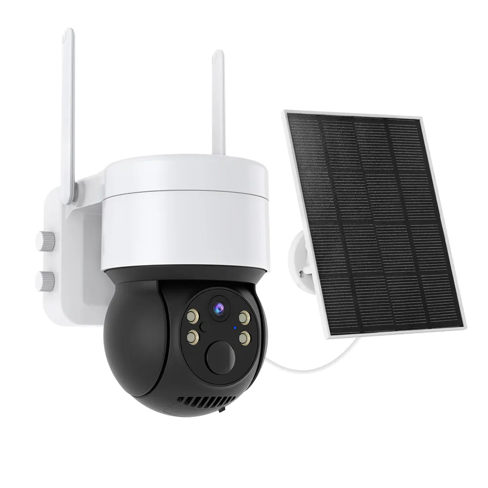 Cámara Solar inalámbrica para exteriores, videovigilancia con WiFi, 2MP, protección de seguridad para el hogar, batería de larga duración en espera, Mini ICsee AI humano