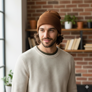 Mùa Thu Mùa Đông Của Phụ Nữ Biểu Tượng Tùy Chỉnh Màu Rắn Dệt Kim Hat In Phong Cách Ngoài Trời Tai Bảo Vệ Ấm Dệt Kim Beanie Hat - Product Image 3