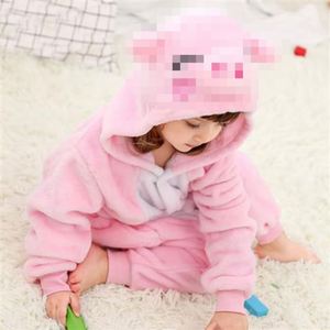 Super Cute Cow Cartoon Pijamas Winter Boy Teen Animal Niños Pijamas de una pieza Niñas Invierno al por mayor - Product Image 1