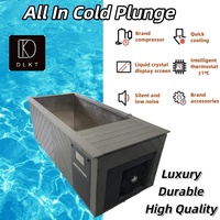 Vente directe d'usine Service personnalisé Baignoire de plain-pied adulte de grande taille Baignoire plongeante froide extérieure avec refroidisseur d'eau 1hp