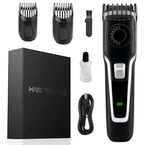 0.5mm cutting lengths Professional Rechargeable Electric beard trimmer Cordless Hair Clippers for men with adjustable wheel