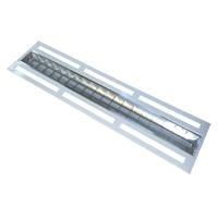 Calandre led encastrée en aluminium, accessoire de bureau, 4 pieds et 5 pieds
