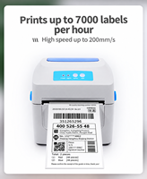 Printer Label Thermal Bluetooth 4x6 203dpi untuk Label Pengiriman Usaha Kecil-Bekerja dengan EBay Shopify USPS dan Lainnya
