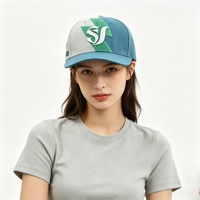 Casquette Snapback Unisexe Tendance avec Logo Personnalisé Brodé en 3D Dents de Requin Dentelées, Style Streetwear, 6 Panneaux, Casquette Vintage