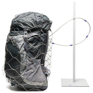 Linh hoạt dây thép không gỉ lưới túi chống trộm Ba lô Bảo vệ an toàn khóa Net cho túi - Product Image 1