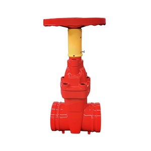 วาล์วประตูแบบเปิด-ปิดร่องด้วยมือได้รับการอนุมัติจาก wras เหล็กดัดยางมีเส้นเต็ม (nbr/ EPDM) วาล์วป้องกันอัคคีภัย - Product Image 2