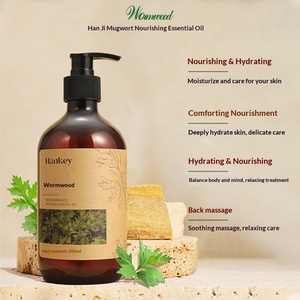 Huile Essentielle Nourrissante au Gingembre et à l'Armoise Hanji 500ml – Huile de Massage Visage et Corps SAP <span class=keywords><strong>Tuina</strong></span> Adoucissante et Hydratante à Base de Plantes - Product Image 4