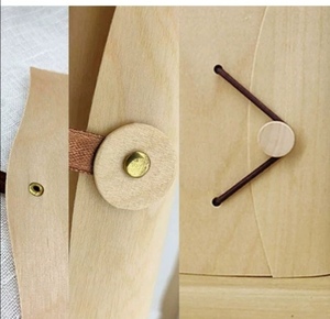 Boîte en bois à design carré personnalisé, en écorce naturelle, matériaux recyclés, logo, taille, cadeau artisanal multifonctionnel - Product Image 4