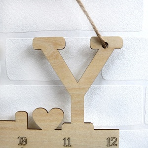 Lịch Sinh Nhật Bằng Gỗ Treo Tường Với Một Móc Dính Bằng Gỗ Gia Đình Bạn Bè Bảng Nhắc Nhở Sinh Nhật - Product Image 3