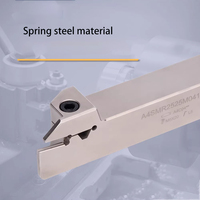 Porte-outil CNC externe de type A4SMR/L en acier à ressort pour rainurage et coupe, outil de découpe de disques de frein et de moyeux de roue, revêtement au nitrure de titane OEM