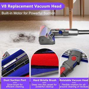 Tête d'aspirateur de remplacement compatible avec les aspirateurs sans fil <span class=keywords><strong>Dyson</strong></span> V7/V8/V10/V11/<span class=keywords><strong>SV10</strong></span> - Tête de brosse anti-emmêlement et fixation rapide - Product Image 4