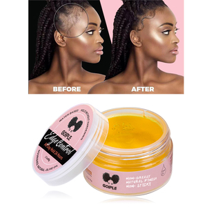 Olio di Argan a base d'acqua di marca propria OEM naturale di lunga durata senza fiocchi forte tenuta senza cera per capelli grassa <span class=keywords><strong>Gel</strong></span> per il controllo dei bordi con etichetta privata - Product Image 1