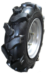 4,00-8 Neumático rotativo <span class=keywords><strong>para</strong></span> jardín y tubo interior equipado con disco <span class=keywords><strong>de</strong></span> llanta <span class=keywords><strong>de</strong></span> metal <span class=keywords><strong>para</strong></span> uso en tractores agrícolas - Product Image 2