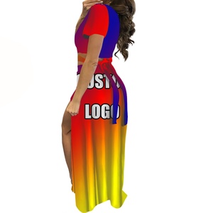 Hot Selling Retro <strong>Aztec</strong> Horse Sunflowers Summer Sexy Ladies Crop Top and <strong>Skirts</strong> Sets 2 Piece Set for Womens Fashion Clothes - Product Image 5