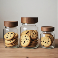 Nouveau Pot de Conservation en Verre Borosilicate de Haute Qualité pour Cuisine, Épices, Grains de Café, Sauce, Aliments – 100ml, 200ml, 500ml, 750ml