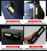 Lampes de travail LED portables magnétiques COB rechargeables par USB, étanches IP44, mini-lampes d'atelier, de jardin, d'hôtel