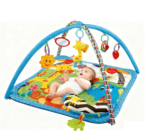 Alfombra de juegos para bebés Tummy Time, alfombrillas de juegos lavables para bebés para actividades en el suelo, gimnasio con juguetes - Product Image 1