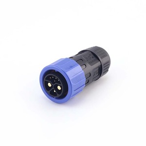 M23 Zelfvergrendelende 2 4-pins IP67 Waterdichte Stekker/Vrouwelijke <span class=keywords><strong>Connector</strong></span> Versterkte Nylon Zwarte Elektrische Fiets Lithium Batterij Oplader - Product Image 5