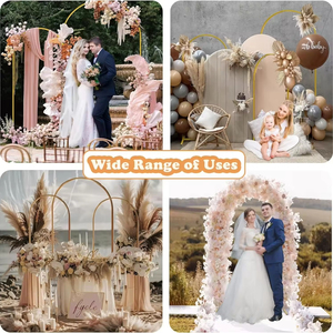 Kit de décoration de fête de mariage avec <span class=keywords><strong>arche</strong></span> en métal <span class=keywords><strong>pour</strong></span> ballons, cérémonie d'ouverture, <span class=keywords><strong>arche</strong></span> <span class=keywords><strong>ronde</strong></span> pliable <span class=keywords><strong>pour</strong></span> ballons - Product Image 5
