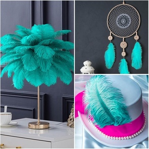 ダチョウ羽漂白パターンカーニバルフラワーデコレーションハックルトリムHF175 - Product Image 6