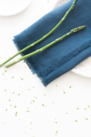 Ensemble de serviettes en lin jaunes à franges, serviettes en tissu de lin brillant, serviettes en lin douces pour mariage