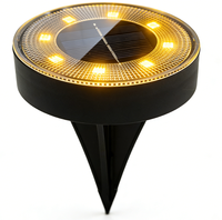 Projecteur LED Solaire Extérieur IP68 Étanche Certifié ROHS à Encastrer pour Jardin, Pelouse et Décoration de Chemin