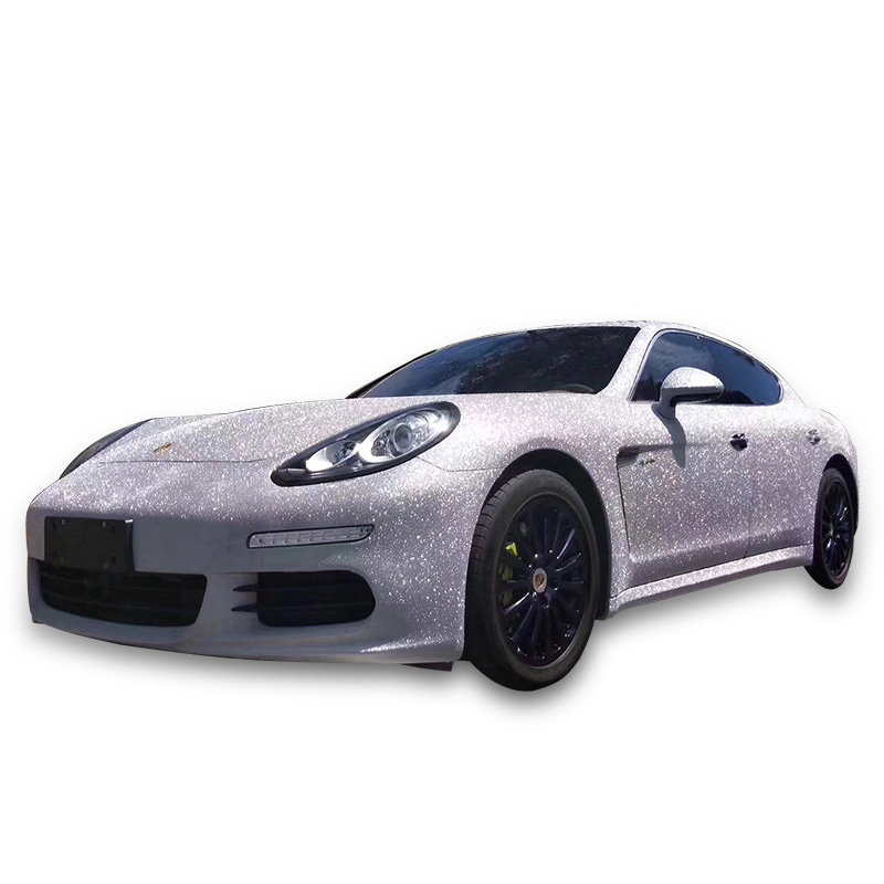 Автомобильная деформация, Алмазный блеск, серебряная виниловая обертка, автомобильная наклейка, Стайлинг, пленка для кузова автомобиля, виниловая оберточная наклейка