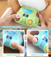 Jouet musical en peluche pour bébé, adorable animal en peluche lumineux, enregistrement musical, Timmy Time, doux, apaisant pour les nourrissons