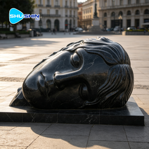 Escultura <span class=keywords><strong>de</strong></span> Mármol Gigante con Forma <span class=keywords><strong>de</strong></span> Cabeza Durmiente, Estatua <span class=keywords><strong>de</strong></span> <span class=keywords><strong>Piedra</strong></span> <span class=keywords><strong>de</strong></span> Arte Moderno para Decoración <span class=keywords><strong>de</strong></span> Plazas y Parques, Personalizable - Product Image 3