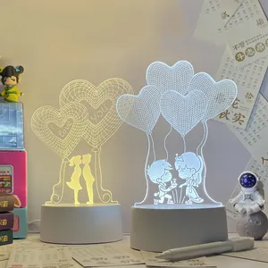 2022 새로운 3D 램프 참신 비즈니스 세트 웨딩 선물 어머니의 날 선물 아이디어 이슬람 선물