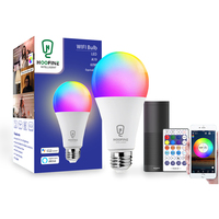 Lâmpada inteligente de alto brilho, decorações, lâmpada rgb com mudança de cor e27 12w, com controle remoto