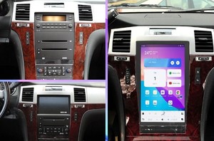 UPSZTEC-REPRODUCTOR DE VÍDEO y Radio para coche, pantalla táctil de 13,6 "estilo Tesla, 1920x1080, Android, para Cadillac <span class=keywords><strong>Escalade</strong></span> 2008, 2009, 2010, 2011, <span class=keywords><strong>2012</strong></span> - Product Image 2